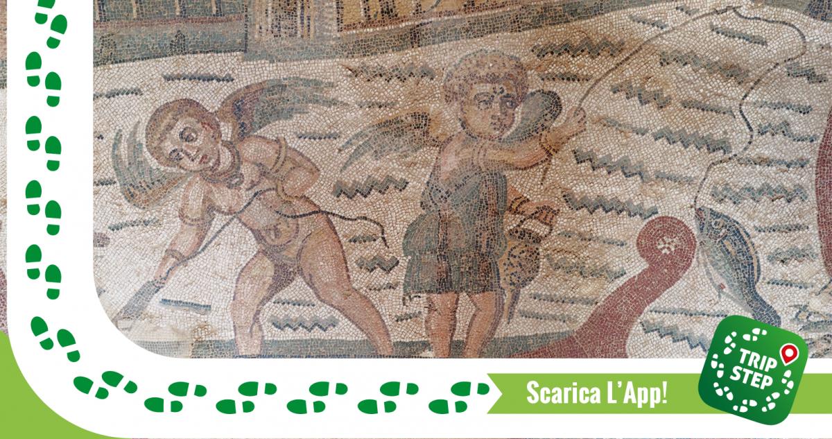 Piazza Armerina Villa del Casale mosaici della stanza dei cupidi che pescano foto di: ArishG via Wikimedia Commons Piazza Armerina Villa del Casale mosaici della stanza dei cupidi che pescano foto di: ArishG via Wikimedia Commons
