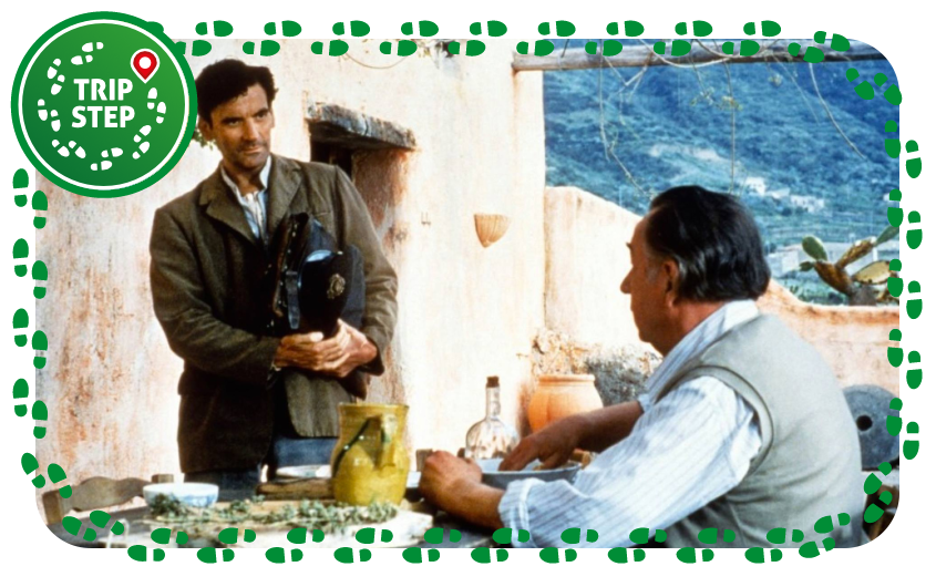 Una scena de "Il postino" ambientata a Salina