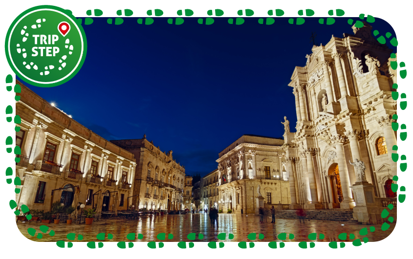 Siracusa, piazza Duomo notturno foto di: Dario Giannobile