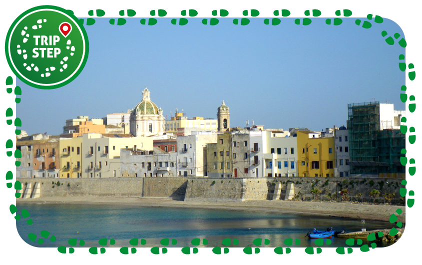 Trapani vista del centro storico dal bastione Conca foto di: René Bongard via Wikimedia Commons